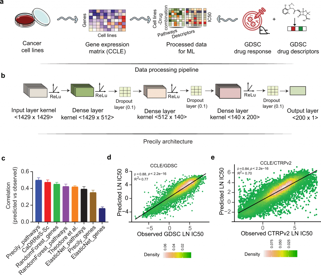 Illustration of the predictive analysis workflow of Precily