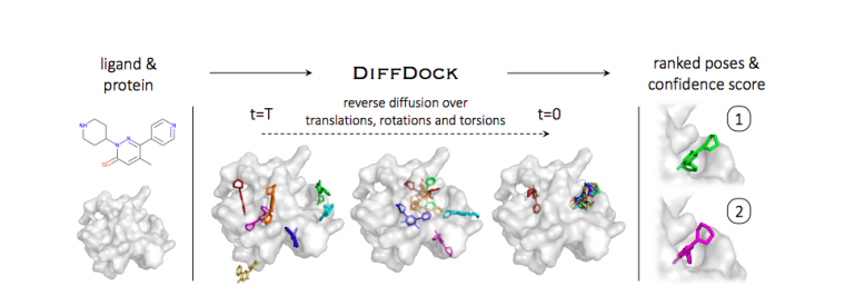 DiffDock: A Diffusion Generative Model-based Approach for Molecular Docking