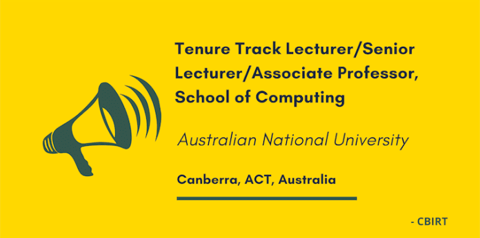 Track Lecturer/Senior Lecturer/Associate Professor, School of Computing