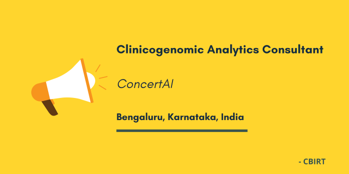 Clinicogenomic Analytics Consultant at ConcertAI